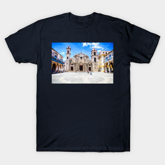Havana Cathedral Catedral de San Cristobal T-Shirt by tommysphotos